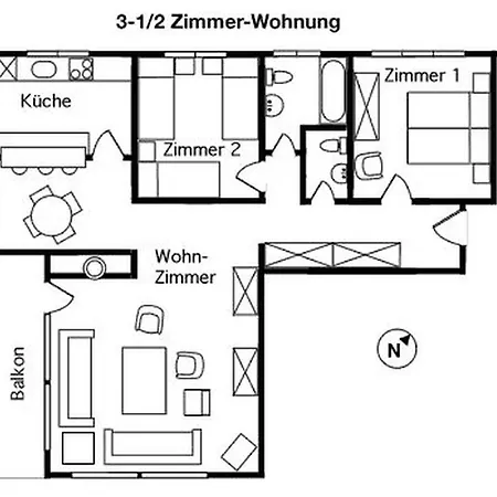 Apartamento Apartment Scuol Scuol